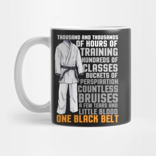 One Black Belt Martial Arts Trainer Student Coach Gift Mug